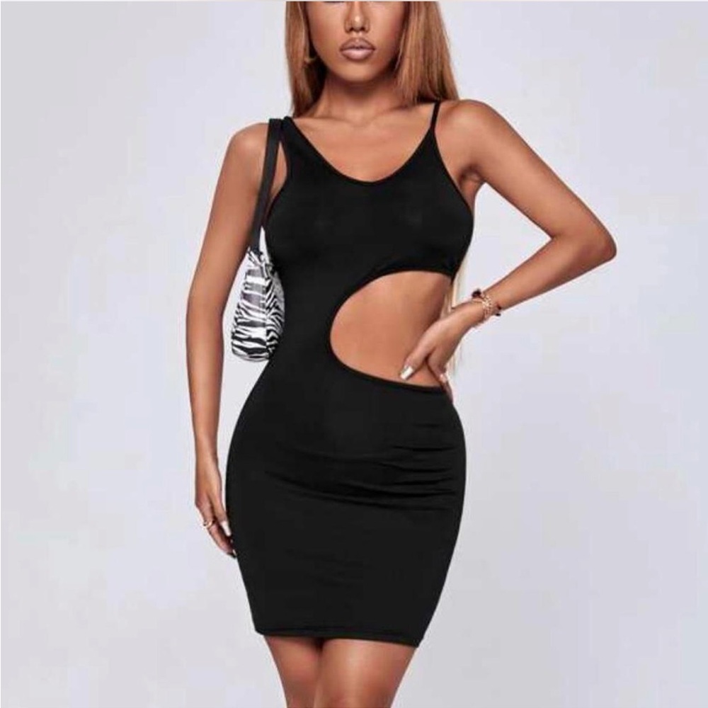 Black Cut-Out Dress
